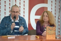 Vasyl Gabor and Halyna Pahutyak in the Bookstore Ye. Lviv, 2013