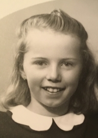 Ludmila Věříšová, rozená Matoušová, v roce 1945