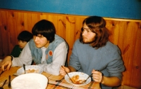 Jáchym Kaplan (vlevo) s bratrem Jakubem Kaplanem, 1987
