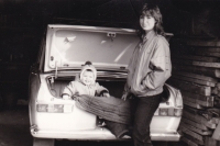 Olena Bokova a její dítě