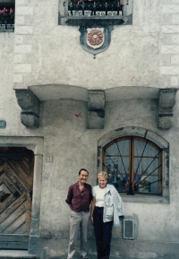 Alena Groulíková s manželem Karlem, 70. léta