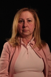 Olena Bokova během natáčení, 2024