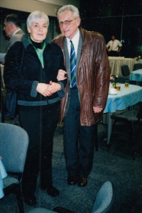 Pavla Líhařová s bývalým závodníkem Václavem Bobkem, 1997