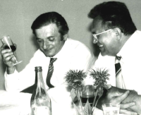 Jiří Hübner na hostině