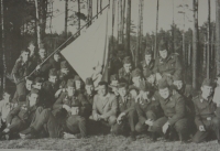 Jan Chloupek v Hradčanech u Mimoně - útvar 3843, dopravní rota na letišti