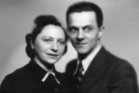 Erna a Jan Beneschovi, rok 1949