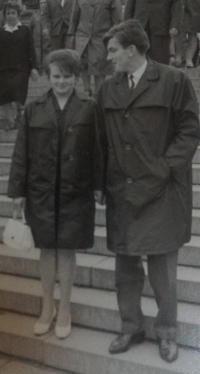 Jan Chloupek s manželkou na veletrhu v Brně