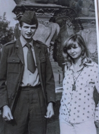 Jan Syrovátka s manželkou; 70. léta