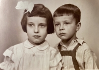 S bratrem Jiřím, 1955