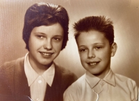S bratrem Jiřím, Praha, 1960