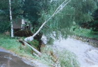 U domu Gazdových v Lipové-lázních po povodních v roce 1997