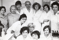 Zaměstnanci Krajské kontrolní laboratoře, 1957
