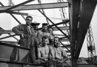 Emil Drastík zaměstnaný jako montér, Důl Dukla v Horní Suché, 1962