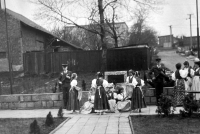 Oslavy osvobození Služovic, duben 1987