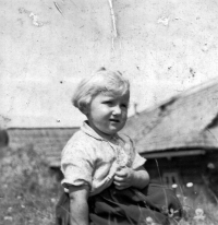 Bedřiška Vašutová přibližně ve třech letech, Vysoká nad Horní Bečvou, 1937