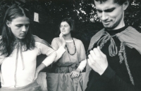 Zprava Miroslav Trejtnar, Eliška Rothová a Tomáš Berger, divadelní spolek, 1983