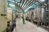 Sanitační stanice Gambrinusu, slouží k mytí a dezinfekci celého oddělení CK tanků