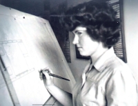 Jarmila Omesová v práci, Žďár nad Sázavou