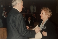 Jmenování profesorkou na Právnické fakultě UK, 1993