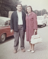 Poldina Semančinová s manželem ( 70. léta)
