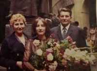 Michaela Piňosová na své promoci