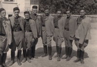 Sokolové 18. července 1946, tchán Emil Gelnar vlevo