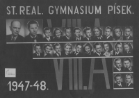 Reálka v Písku, Růžena Černíková ve druhé řadě 6. zleva