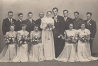 Svatba rodičů, 1955