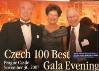 Peter Formánek na galavečeru na Pražském hradě, 2007