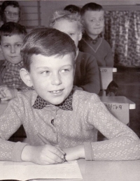 Tomáš Mazal v 1. třídě v roce 1962