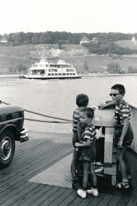 Jan Obrman u Bodamského jezera, 1970