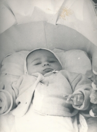 Denis v kočárku, Moskva, 1969.