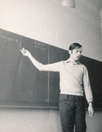 Jan Králík na semináři na matfyzu, 2. pol. 60. let