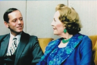 Jan Králík s pěvkyní Jarmilou Novotnou, pol. 90. let