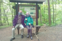 Jaroslav Kraus a Jana Krausová na výletě na Berounsku, rok 2021