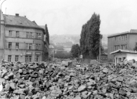 Krásné Březno v Ústí nad Labem vyfocené Evou Sedlářovou při první cestě do Československa po emigraci, první polovina 80. let