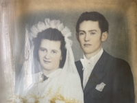 Svatba Josefa Bialase a Karly Jendrečkové, Hlučín, 1953