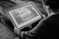 Obraz s osvoboditeli, který má pamětnice po otci