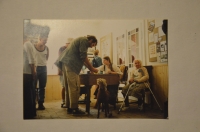 Slavnostní otevření muzea. U stolku první žena Lucia, vpravo sedí babička Elfrieda Křížková, 2000