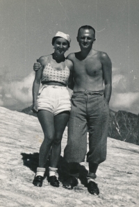 Rodiče Dagmar a Jan Budíkovi v Tatrách, 1933