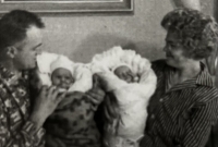 Manželé Procházkovi s dvojčaty Ladislavem a Táňou, 1965