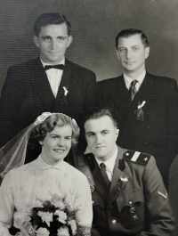 Svatba Marie Viktorinové a Jiřího Procházky, 1957