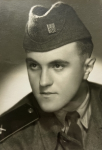 Jiří Procházka, voják základní vojenské služby, 1955