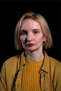 Alona Karavai during the interview, 2024 