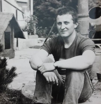 Leoš Mayer na konci srpna 1984 během tzv. vojenského opušťáku