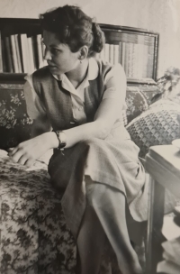 Miloslava Kelblová ve 22 letech, rok 1958
