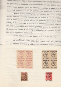 Přetištěné protektorátní známky