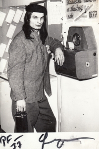 PF 1977 - kamarád Milan Krampota, 'Gogin', Olomouc