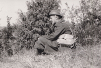 Pamětník ve Vogézách před přesunem na řeku Marnu, červen 1940