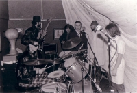 Kapela Základní Pištora v klubu Emko, Ústí nad Labem, 1984